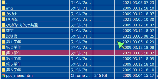 フォルダー構造